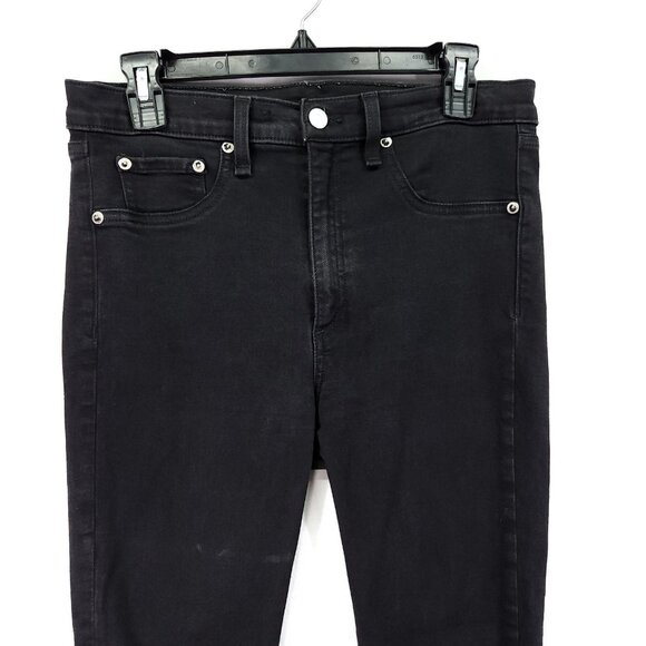 Rag & Bone High Rise Ankle Skinny Jeans Size 31 Black Denim - Picture 11 of 14